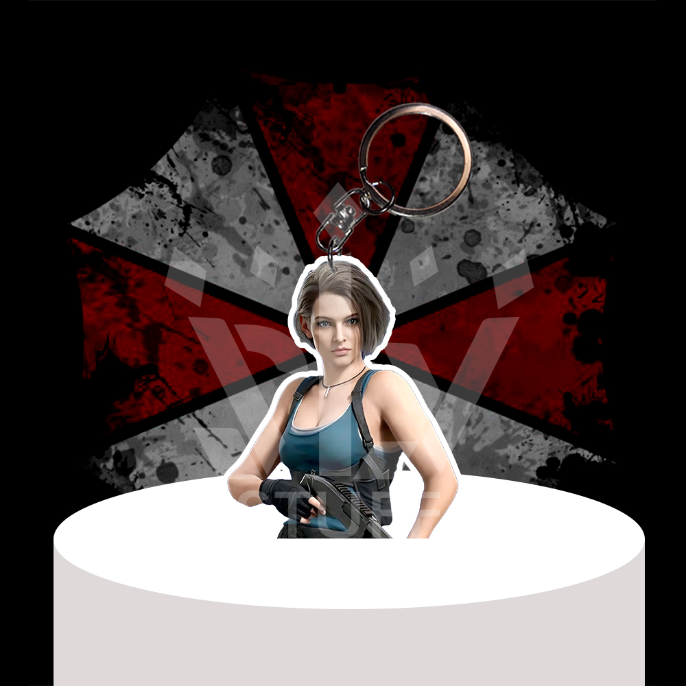 Gantungan Kunci / Gantungan HP Resident Evil - Jill Valentine - Ganci Akrilik - Keychain
