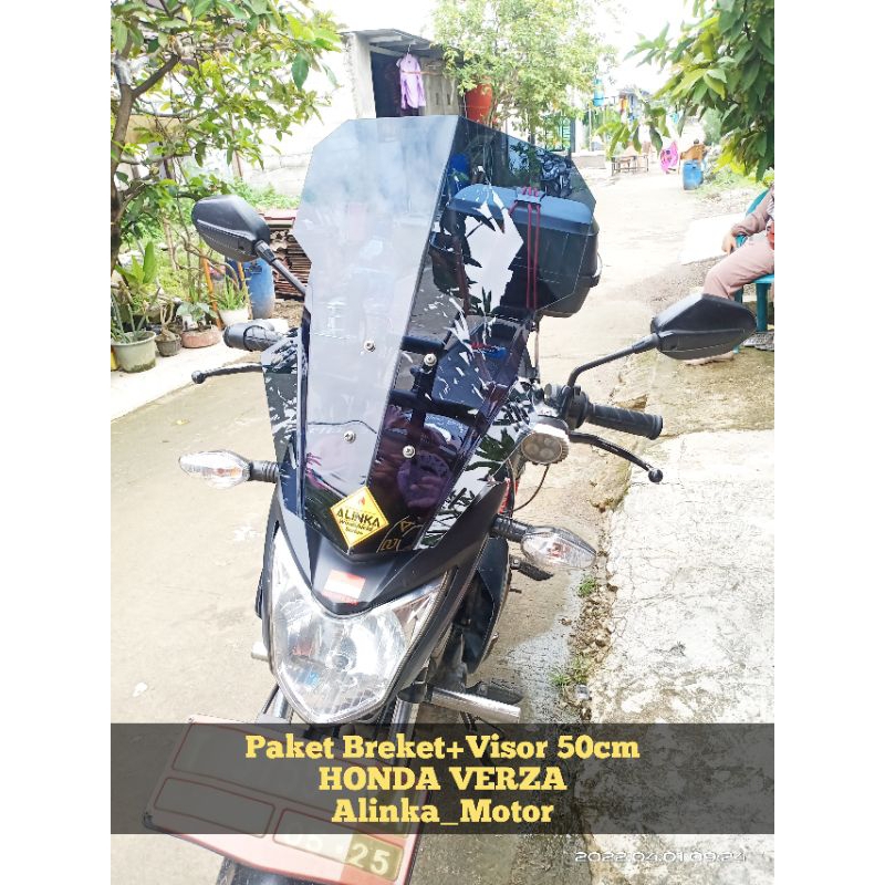 PAKET Breket+Visor 50cm V2 HONDA VERZA Visor Touring VERZA