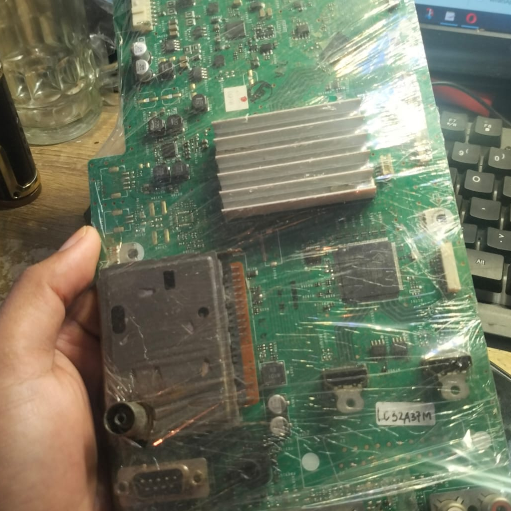 mb - mainboard - mobo - mesin tv sharp lc 32a37m - 32A37M