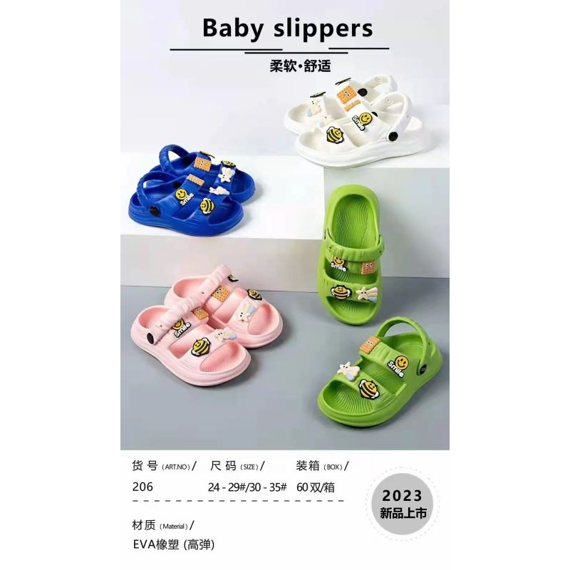 Sandal Slippers Smile Eva Anak Import Higt Quality RF