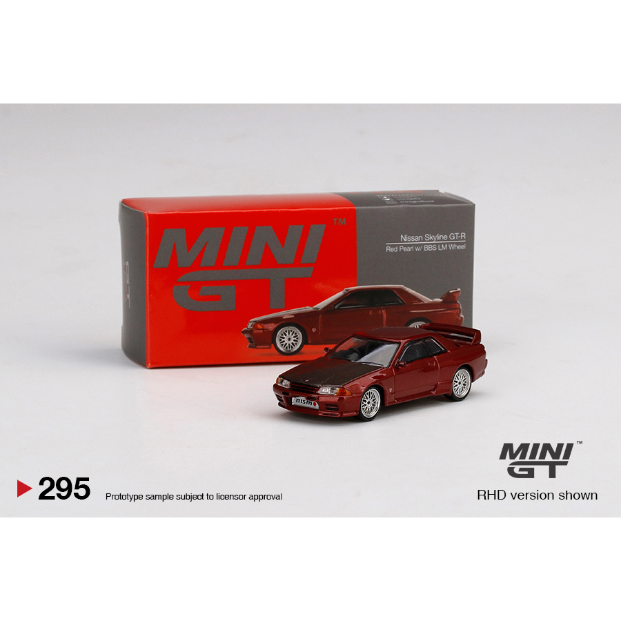 MINI GT 295 / MINIGT Nissan Skyline GT-R (R32) Red Pearl