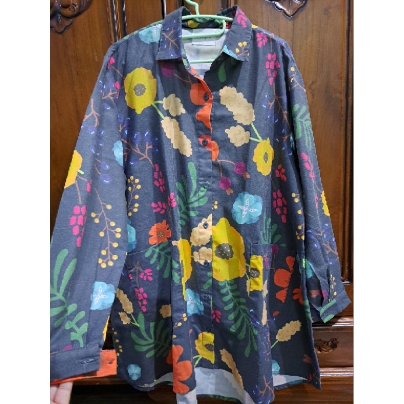 kemeja tunik merk nadjani indonesia preloved