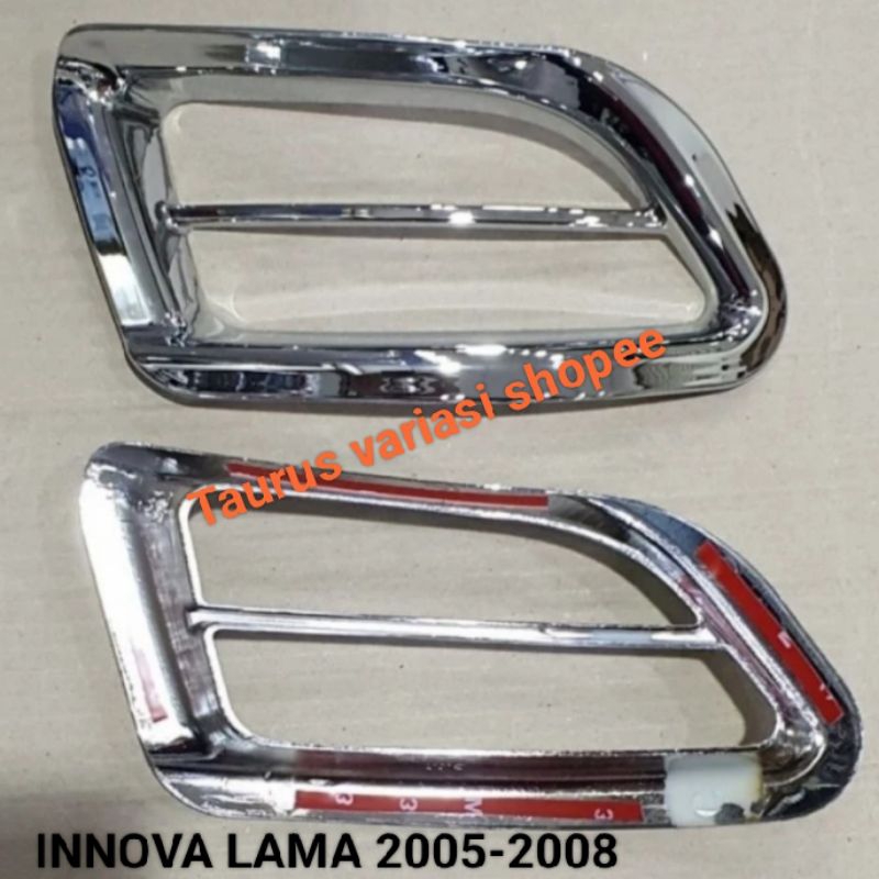 Ring/Cover/Garnis Foglamp Bumper Depan Mobil Toyota Innova Inova lama 2005-2006/2007/2008 Harga Per 