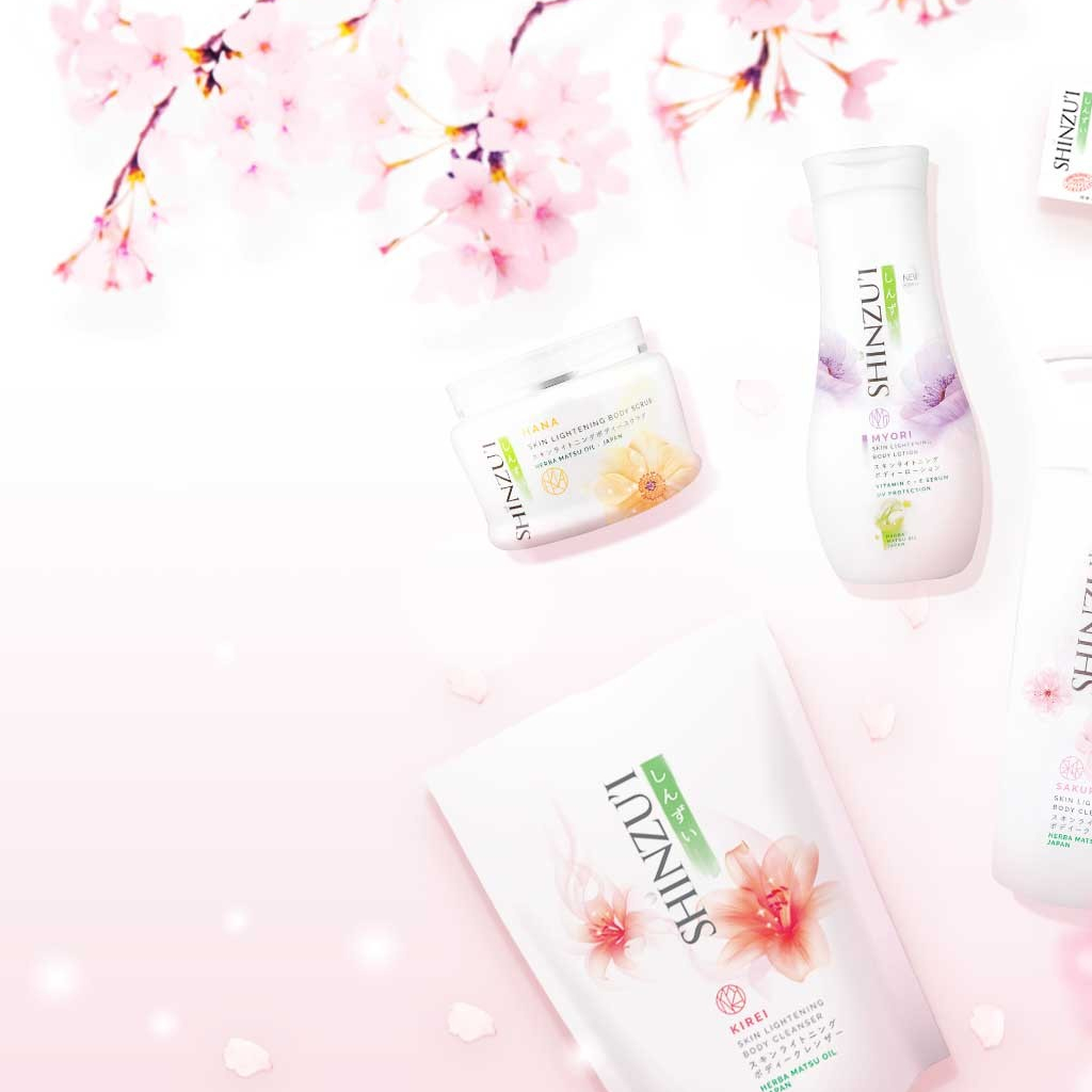 SHINZUI Skin Lightening Body Cleanser - PUMP 480ml ❤ jselectiv ❤ Sabun Mandi (Body Wash) SHINZUI - ORI✔️BPOM✔️COD✔️