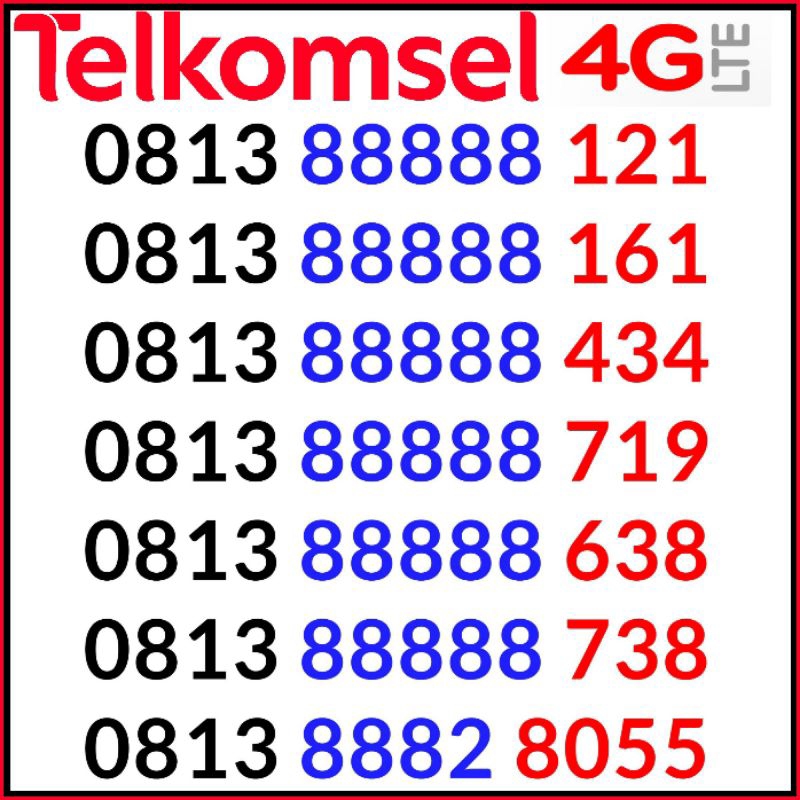 Nomor Cantik simpati Telkomsel 888888