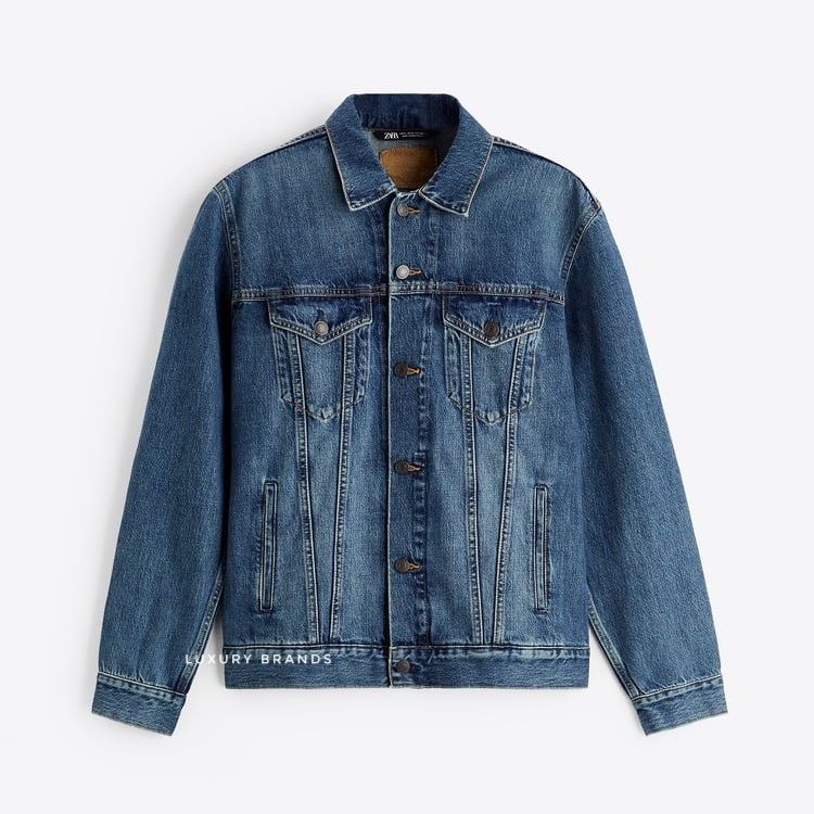 Jaket Denim ZARA for Man Original Denim Jacket Blue