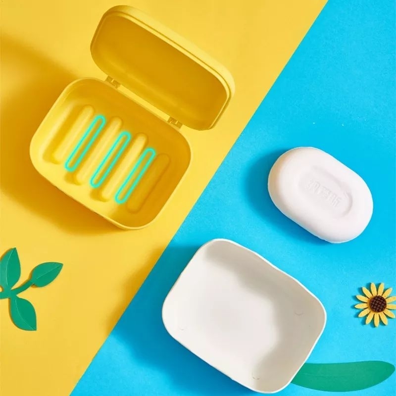 Kotak Tempat Sabun Batang Motif Bebek Dengan Penutup / Duck Soap Box
