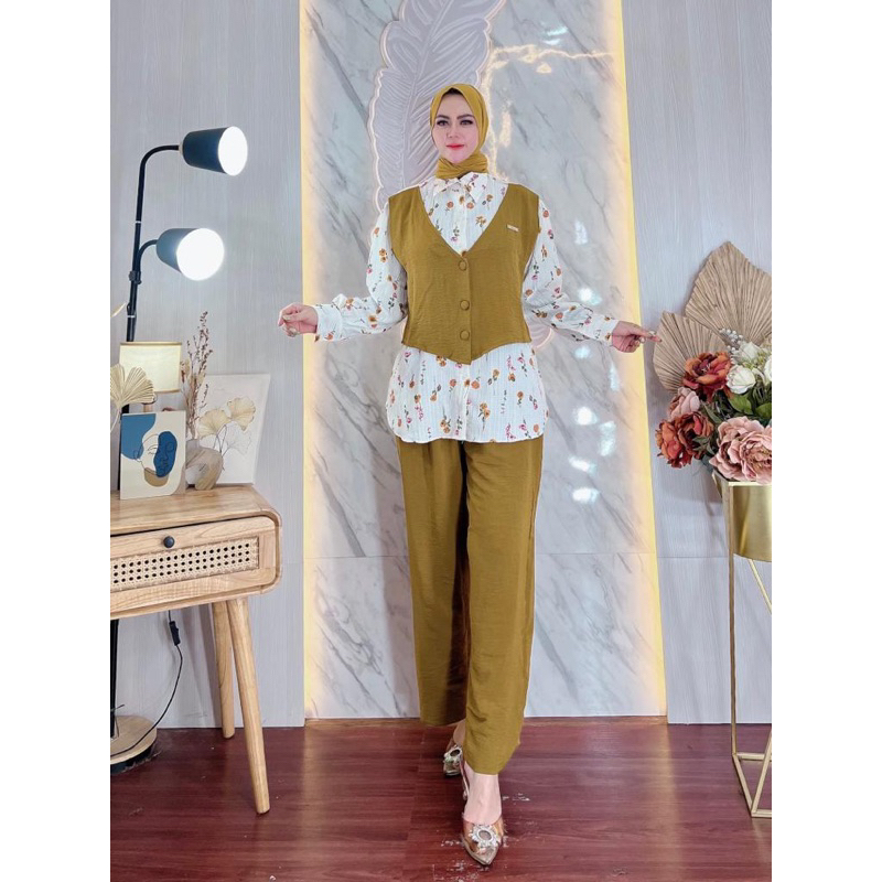 ONE SET CRINKLE MOTIF