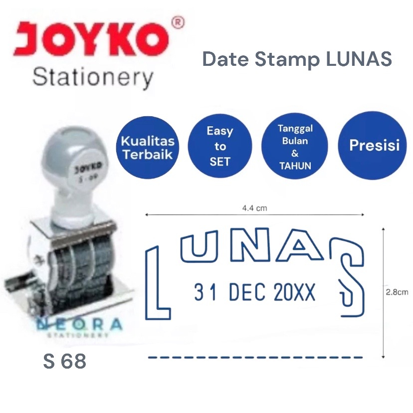 

Joyko Date Stamp | Tanggal Lunas S-68