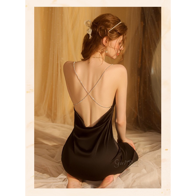 19-Sexy Lingerie dress baju sexy wanita bahan satin / Lingerie satin sexy night dress / Sexy night gown / Seserahan