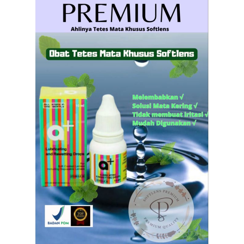 Obat Tetes Mata Khusus Softlens PREMIUM | Tetes Softlens A+ | Softlens Mata Kering | Softlens Anti I