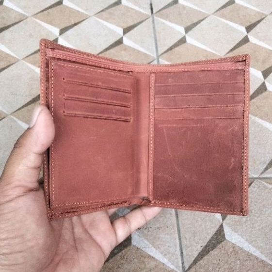 Dompet Pria Kulit Sapi Asli 16 slot tempat kartu fs