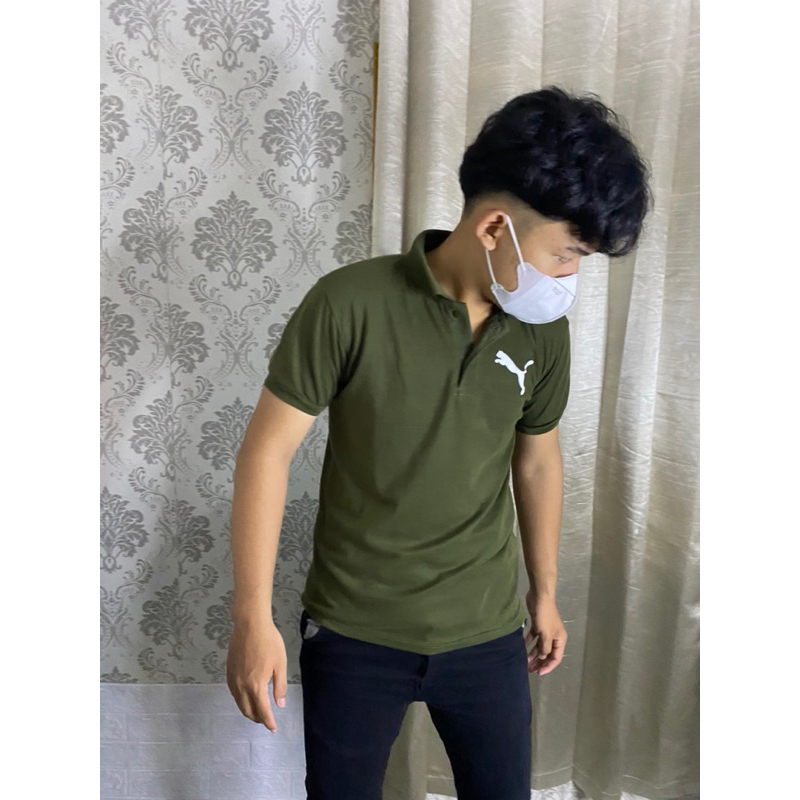 Kaos Pria Kerah Lengan Pendek / Kaos Kerah Pria Wanita Dewasa / Polo Shirt Dewasa Motif