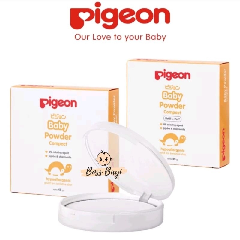 PIGEON - Baby Compact Powder 45gr / Bedak Padat Bayi