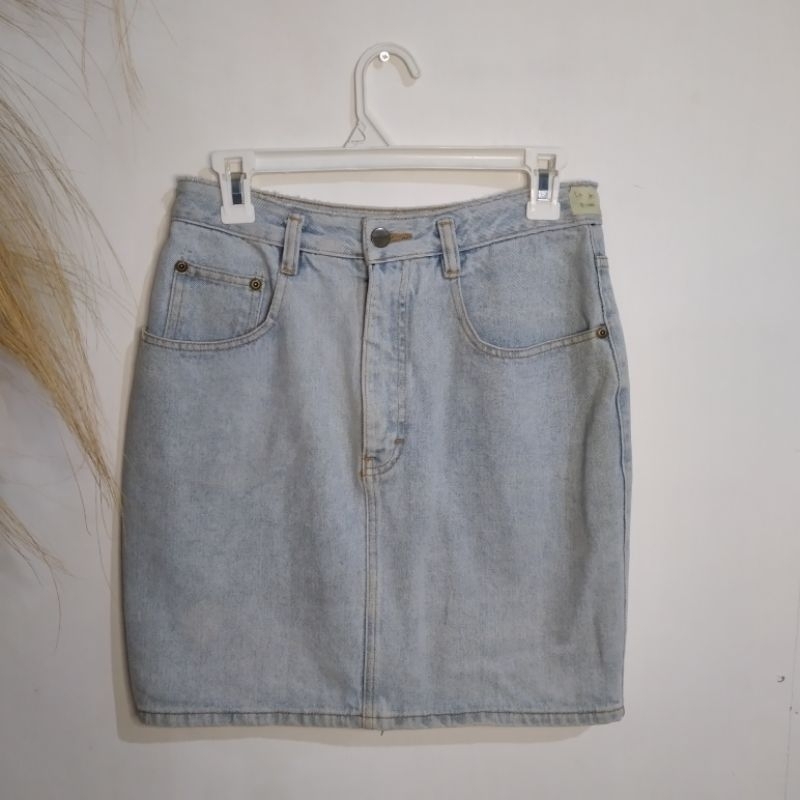 t*hrift rok pendek jeans korea