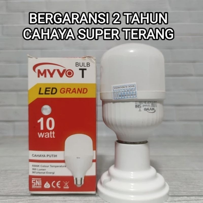 MYVO GRAND LAMPU LED T BULB CAPSULE 10W 10 WATT BOHLAM BERGARANSI