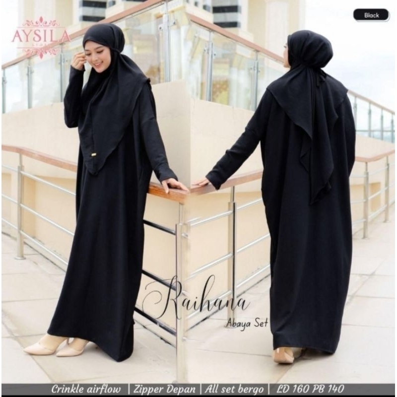 RAIHANA ABAYA SET || SETELAN ABAYA || GAMIS SYARI