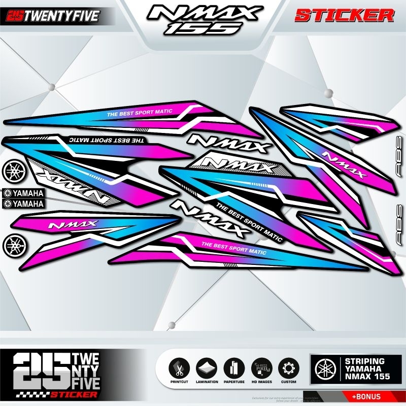 STRIPING NMAX 155 NEW/NMAX 155 OLD/ STIKER NMAX 155/NMAX 155 NEW