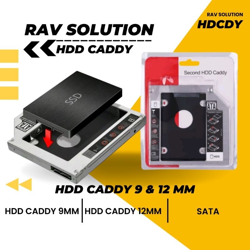 HDD CADDY TEBAL 12.7MM SATA / DVD SLOT TO HDD SLOT / SSD CADDY  VN 4