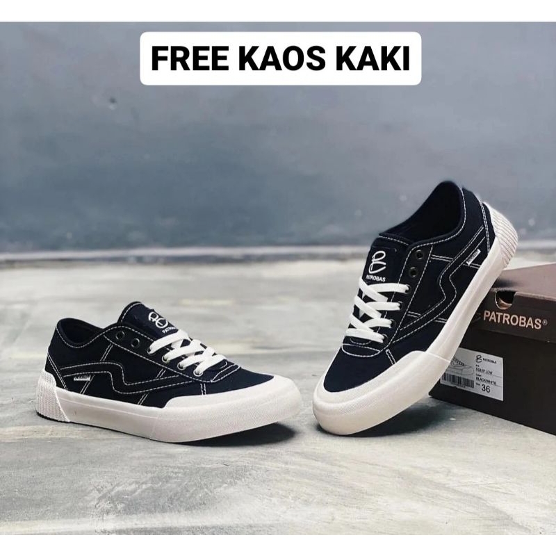 patrobas equip low black white sneaker patrobas sepatu patrobas murah