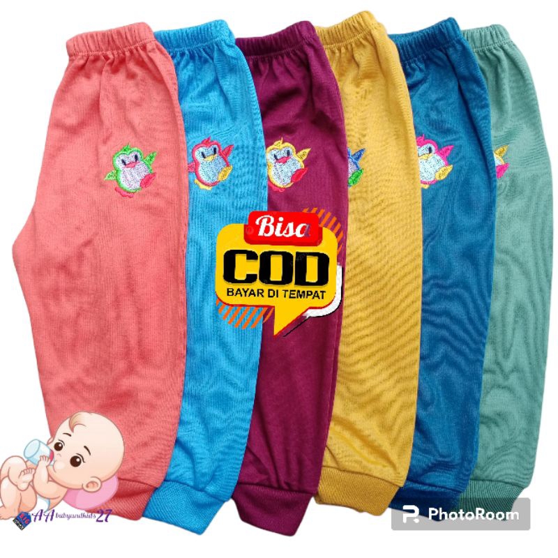 6PC Celana Panjang Polos Bordir Dengan Tempat Pampers Ukuran M L XL SNI Murah Nyaman Berkualitas