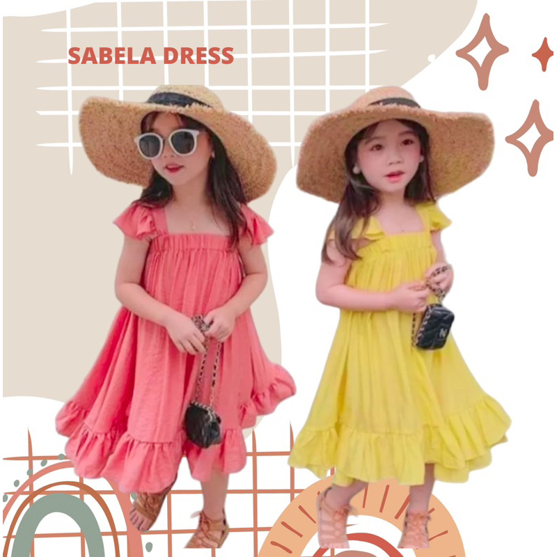 SABELA DRESS ANAK USIA 1-5 Tahun