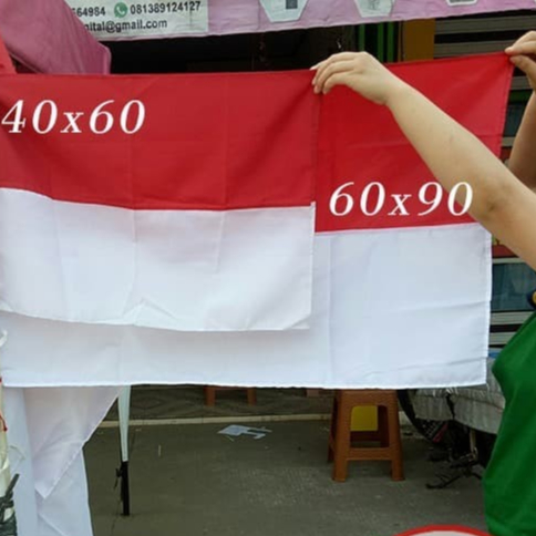 Bendera Indonesia 60x90cm - Bendera Merah Putih - Bendera Rumah - Bendera Agustus