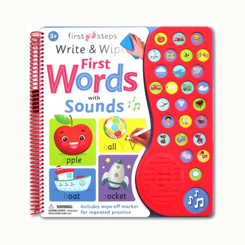 

First word with sound wipe clean