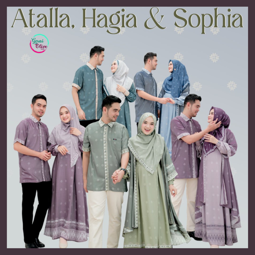 Gamis Couple Atalla Hagia Sophia Mewah Simple Bahan Metameri By Attin