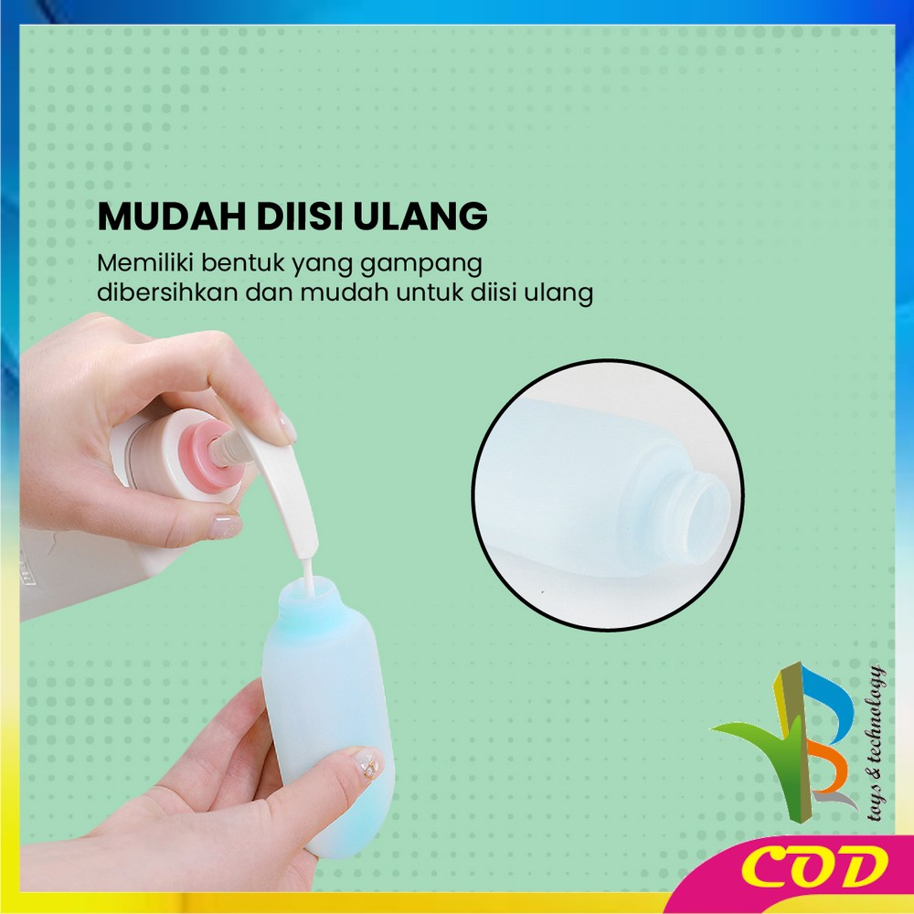 RB-C852 Botol Travel Portable Tempat Sabun Cair Botol Sabun Lotion Travelling / Travel Botol Refill Plastik Fliptop Tempat Isi Ulang Cosmetic