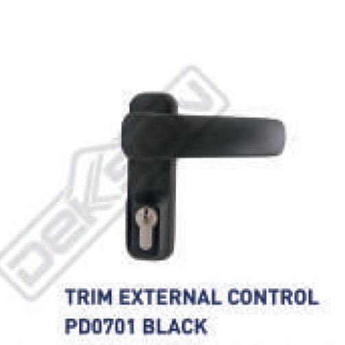 PANIC EXIT DEVICE HANDLE DEKKSON PD0701 BLACK TANPA BAR PANJANG