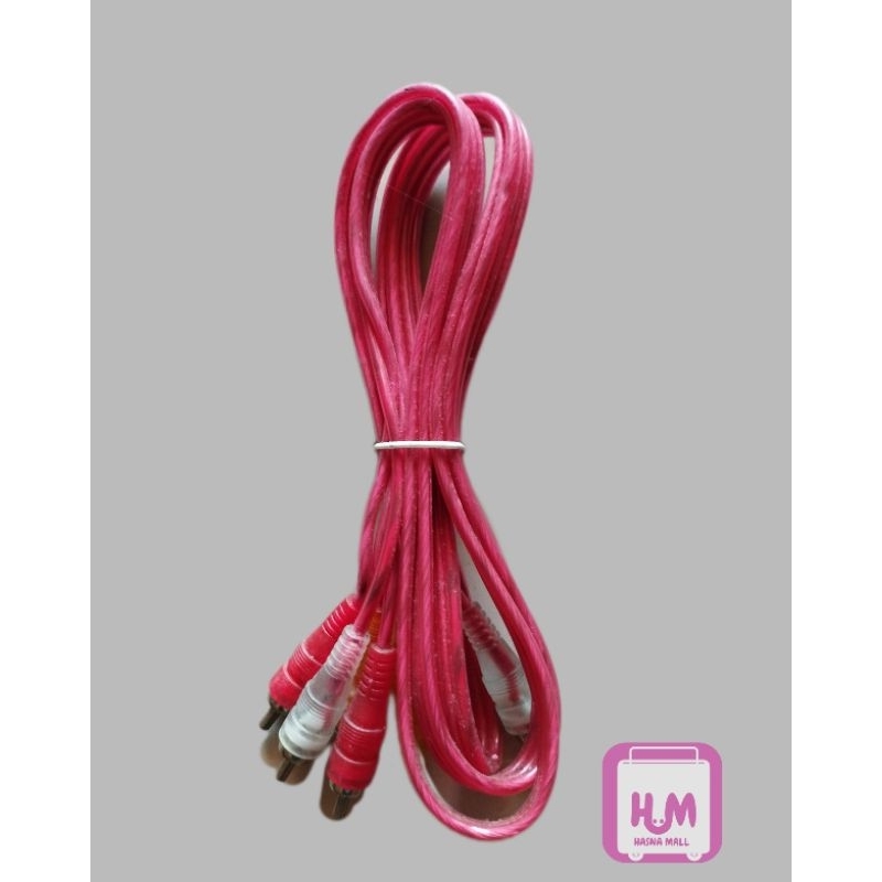 Kabel Jack 3 RCA to 3 RCA  Kabel Jack DVD STB ke TV transparant Kualitas Bagus