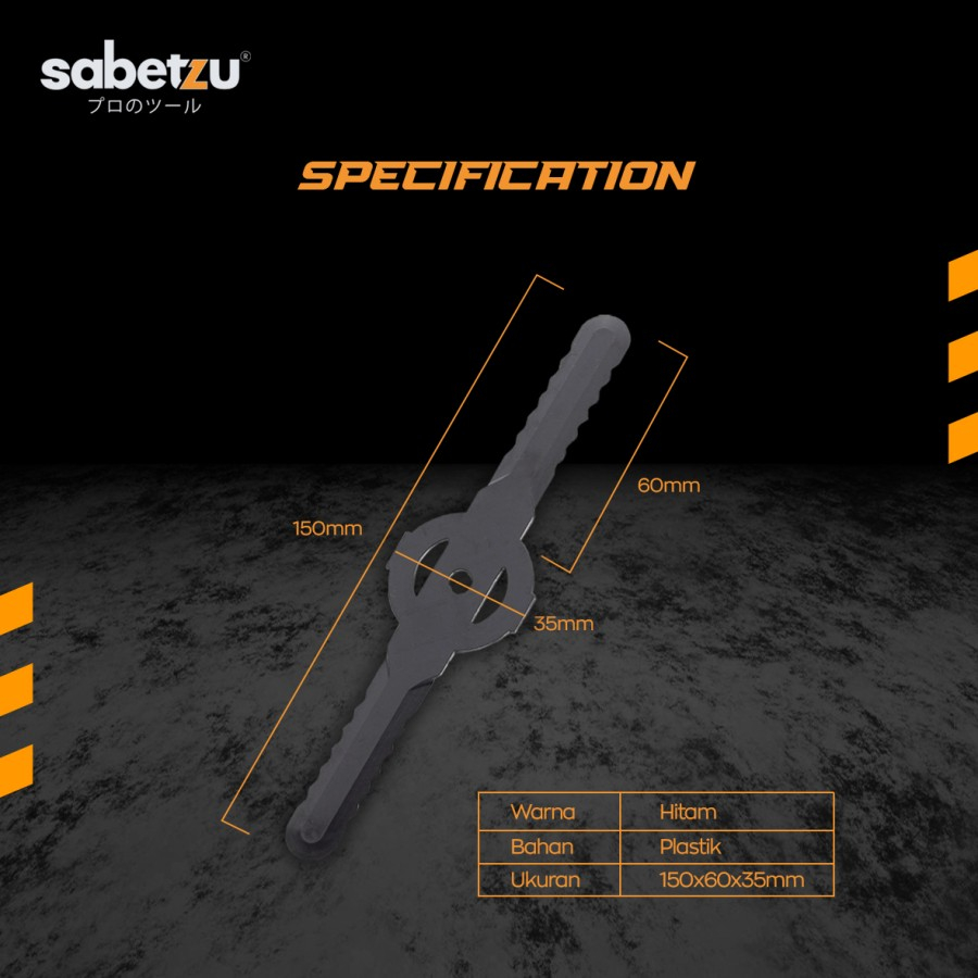 SABETZU LMP800 Mata Pisau PLASTIK Potong Rumput Cordless Cutter Blades