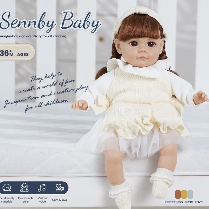 READY SPESIAL Boneka Reborn Mini 35cm Bersuara Baby