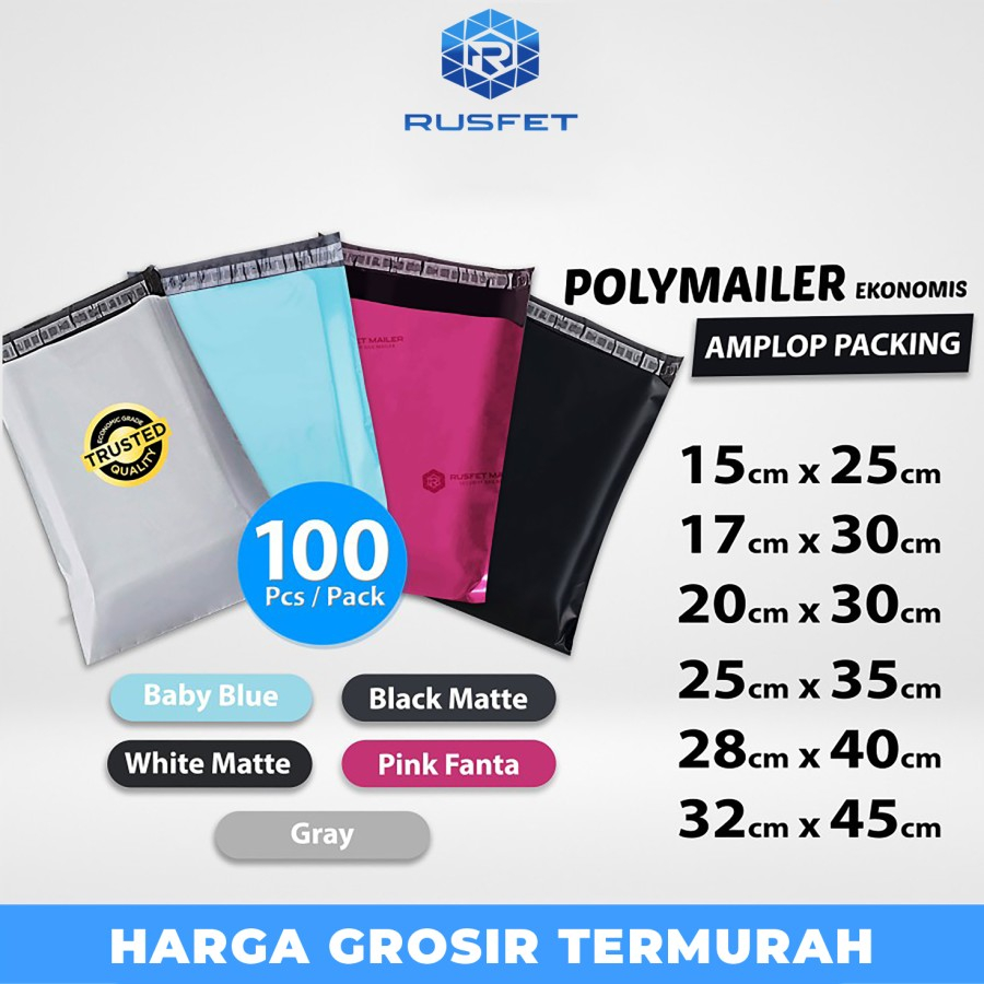 

Polymailer PAcK TERMURAH Amplop Plastik Packing Olshop Ekonomis Polima