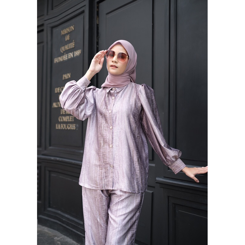 Ounadoutfit Xavier oneset/shirt | setelah wanita muslim | pakaian kekinian | setelah panjang wanita | oneset muslim