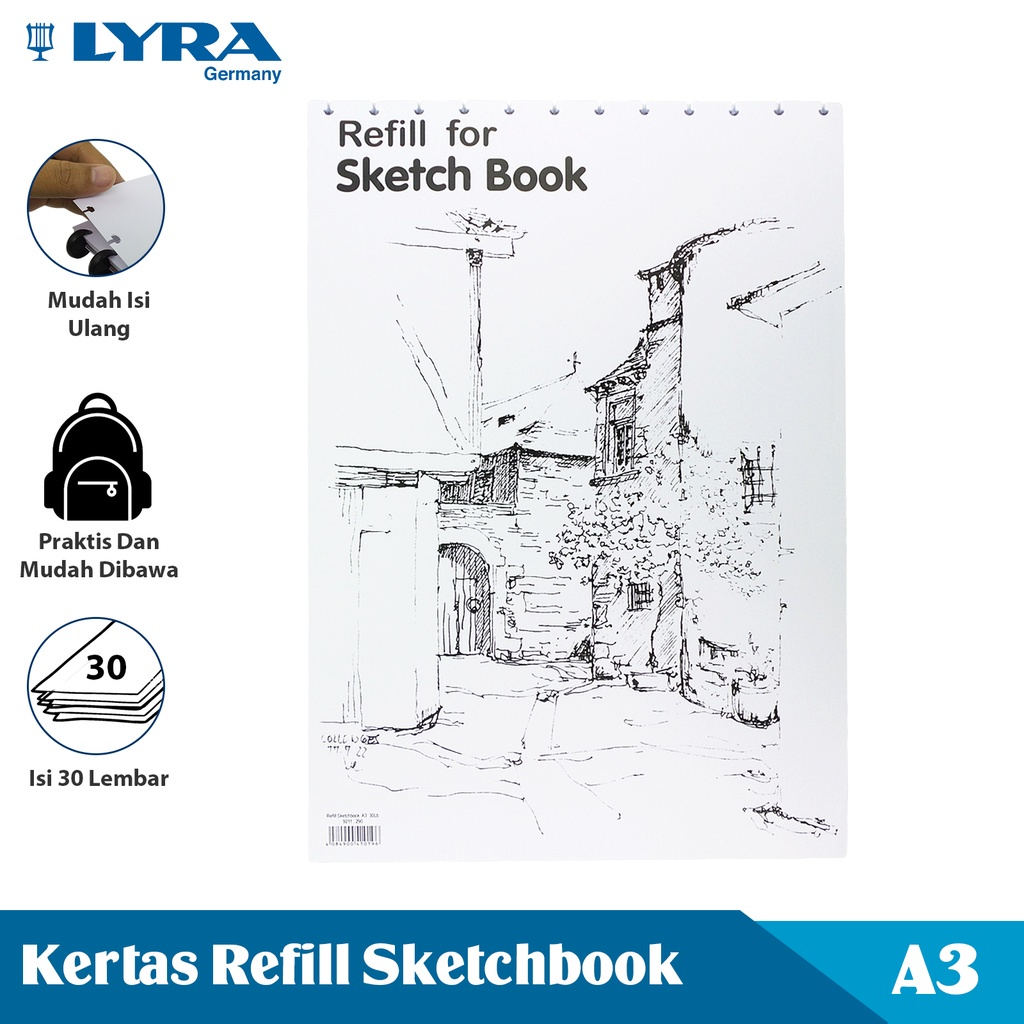 

Refill For Sketch Book Lyra A3 Isi 30 Lembar