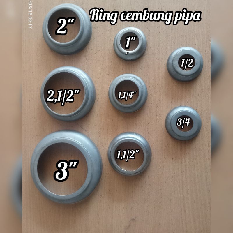 Ring cembung tapak kaki pipa ornamen ,aksesoris pagar besi