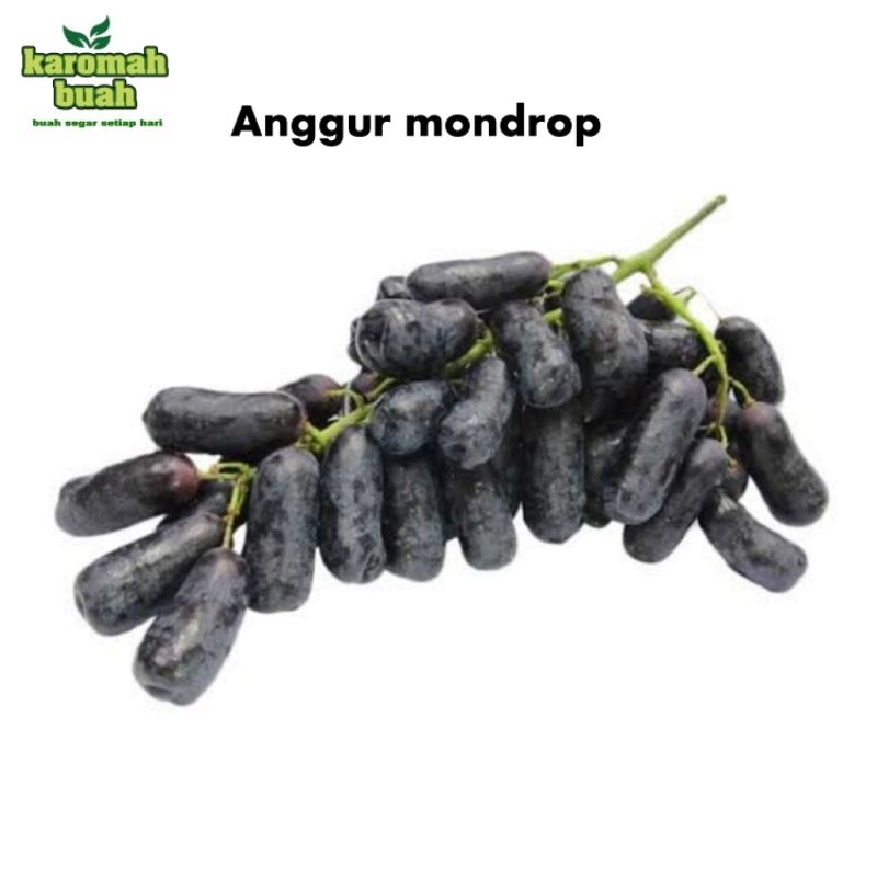 

BUAH ANGGUR HITAM MONDROP 500 GRAM ( ANGGUR JARI ) / ANGGUR MONDROP SWEET SHAPPIRE