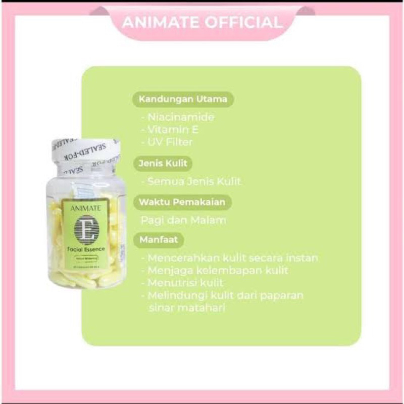 Animate Facial Essence Serum Wajah