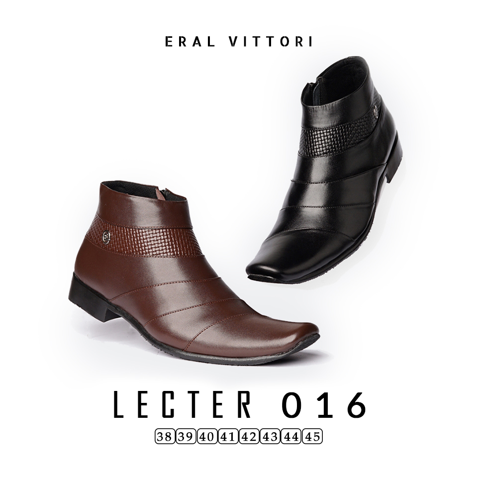 Eral Vittori - Lecter 016 Sepatu Pantofel Kulit Asli Formal Kantor Pria