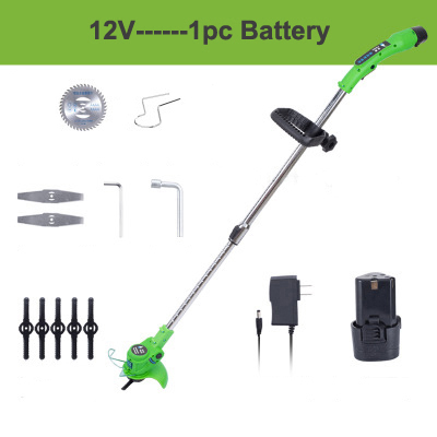 Mesin Pemotong Rumput Cordless Electric with Battery 12V - YY-GCJ00 - Green