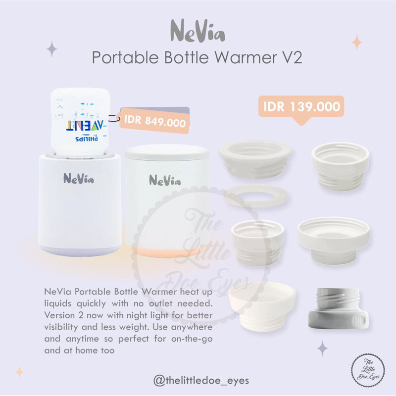 Nevia Portable Bottle Warmer V2 - Penghangat Botol Susu