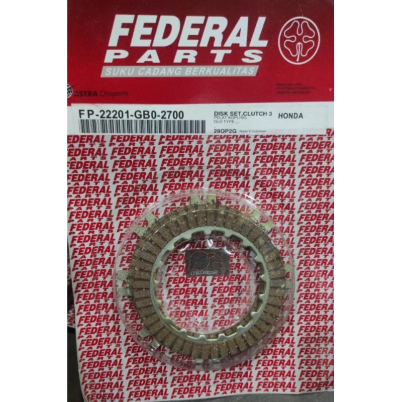 kampas kopling honda c50 c65 c70 supercup c700 c800 astrea 800 federal parts