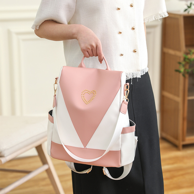 TAS RANSEL WANITA BACKPACK CEWEK SEKOLAH GENDONG PUNGGUNG KULIAH KERJA PREMIUM KULIT PINK AVENELLE TA813P3 KOREA KEKINIAN FASHION BATAM MURAH BRANDED IMPORT