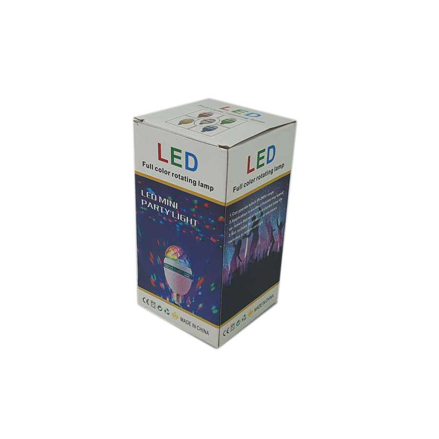 Lampu LED RGB Color Crystal Rotating Light Bulb E27 3W Lampu Hias Warna Warni Cahaya Terang Stabil Berkualitas