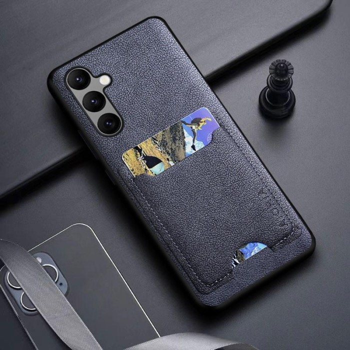 SAMSUNG A24 CASE LEATHER WITH CARD WITH SLOT CARD AIORIA COVER SILIKON SOFTCASE
