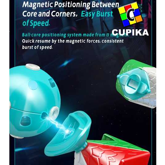 Rubik Moyu HuaMeng YS3M 2022 3x3 Magnetic / Maglev / Ball Core 3x3x3