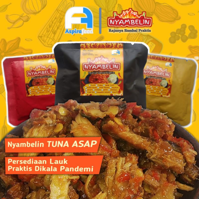 

SAMBEL TUNA ASAP PREMIUM SACHET MERCON BAWANG CABE IJO NYAMBELIN RAJANYA SAMBAL PRAKTIS