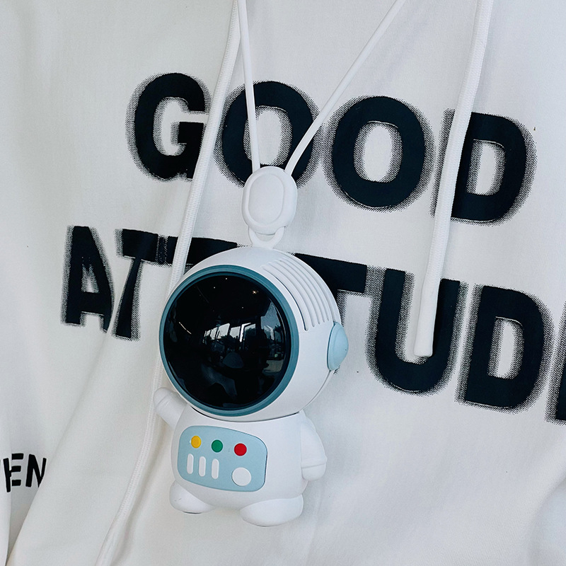 【COD】Roket Kipas Angin Mini Karakter Astronaut Cute Fan Original Gantungan Kunci Lucu